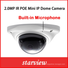 2.0MP mini micrófono incorporado CCTV de la seguridad digital de red de la cámara IP IP